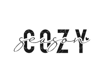 Cozy Season SVG, Fall Svg, Get Cozy Svg, Autumn svg, Fall Season Svg, Cozy Season Svg, Winter Svg, Cozy Vibes Svg, Cut File svg