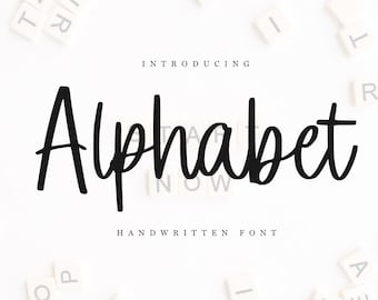 Alphabet font, Handwritten Font, Cricut Font, Procreate Font, Cute Font, Goodnotes Font, Teacher Fonts, cricut fonts, Fonts for Cricut