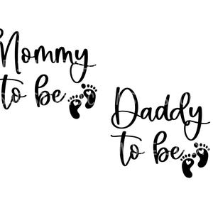 Mama zu sein svg png, Papa zu sein svg png, neue Mama und Papa Shirt svg, lustige Paare passender Schwangerschaft svg, digitaler Download svg, png