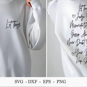 Låt dem SVG, Fortsätt lysa Svg, Inspirerande Svg, Fram- och baksida design, Självkänsla Svg, Självkärlek Svg, Motiverande Svg, t-shirt design