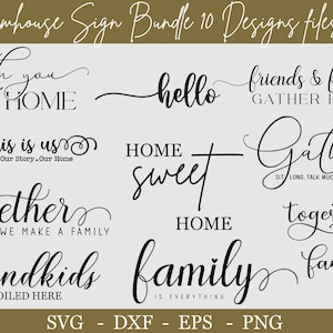 Farmhouse Sign Bundle Svg , Farmhouse Svg Bundle, Home Family Sign , Home Svg Bundle, Svg Files for Cricut and silhouette, Svg cut files