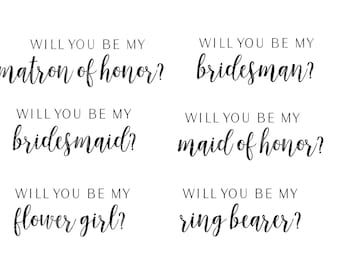 Will you be my bridesmaid Svg Bundle, bridesmaid proposal svg, bridal party bundle, bridal part, bridesmaid, Maid of Honor, flower girl svg