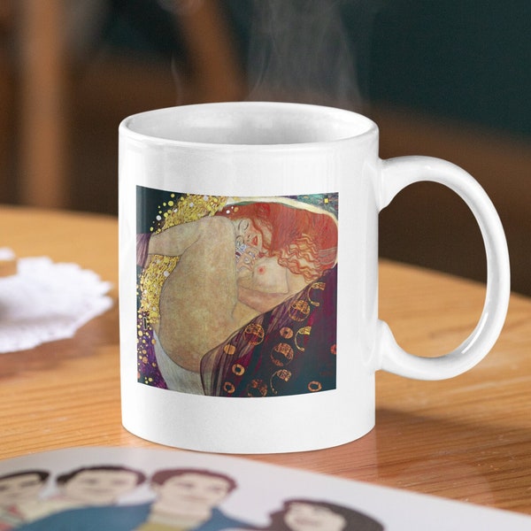 Mug en céramique Gustav Klimt Danae, 11 oz