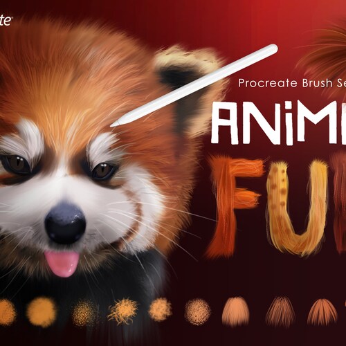 30 Procreate Fur Brushes Animal Hair Brushes for Procreate Etsy