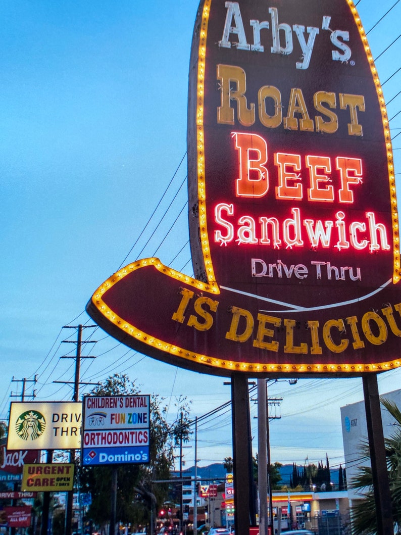 Arby’s Neon Sign Photo Print - the Valley - San Fernando Valley ...
