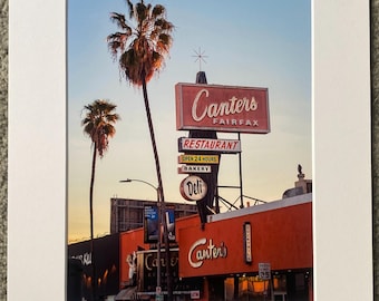 Canter's Deli Neon Sign Photo Print | Iconic Fairfax Deli Since 1931 | Signed & Numbered | 8x10 Matted to 11x14