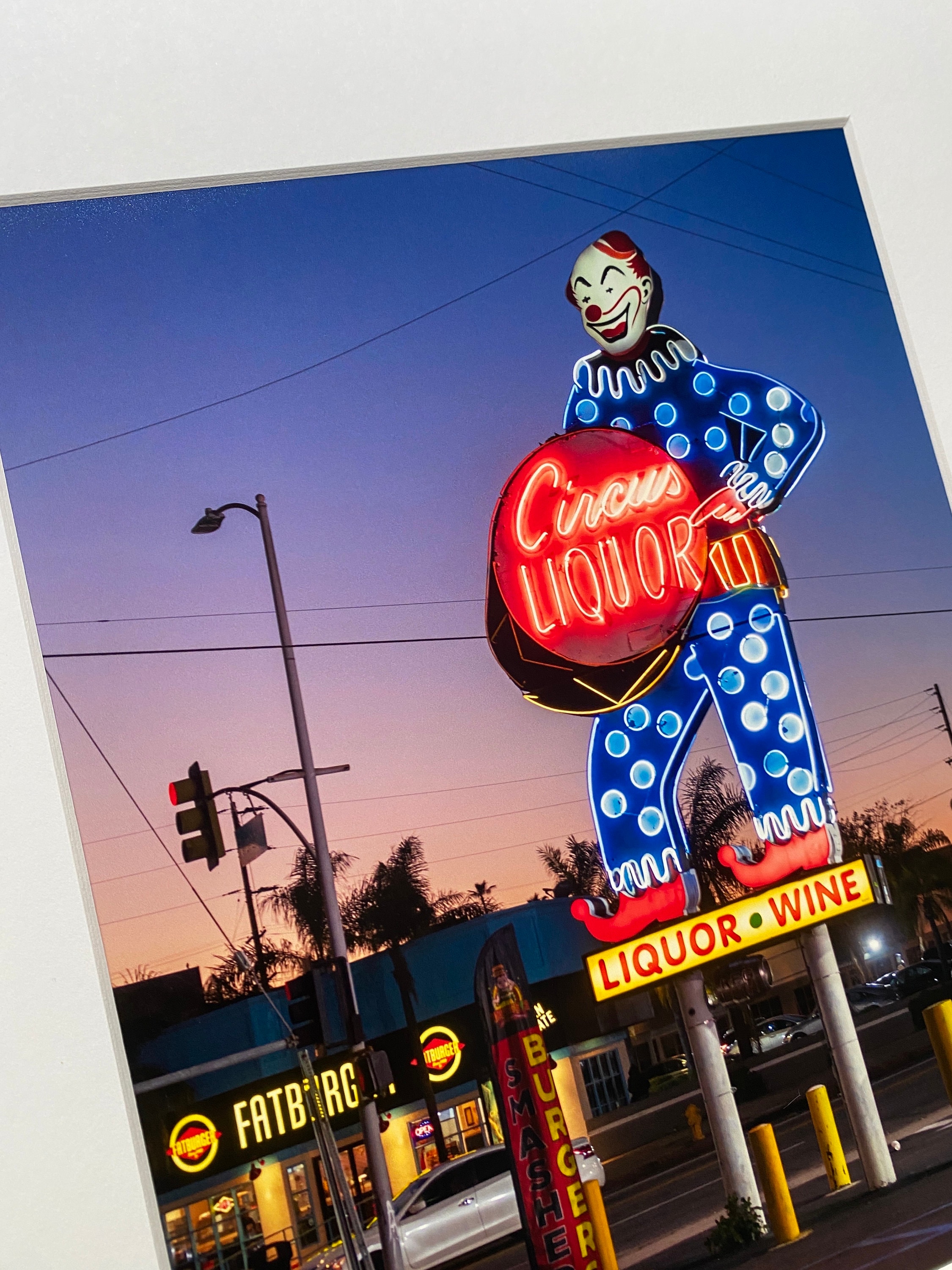 bols ネオン　非売品 Circus Liquor Clown Neon Sign Photo Print (II) - North