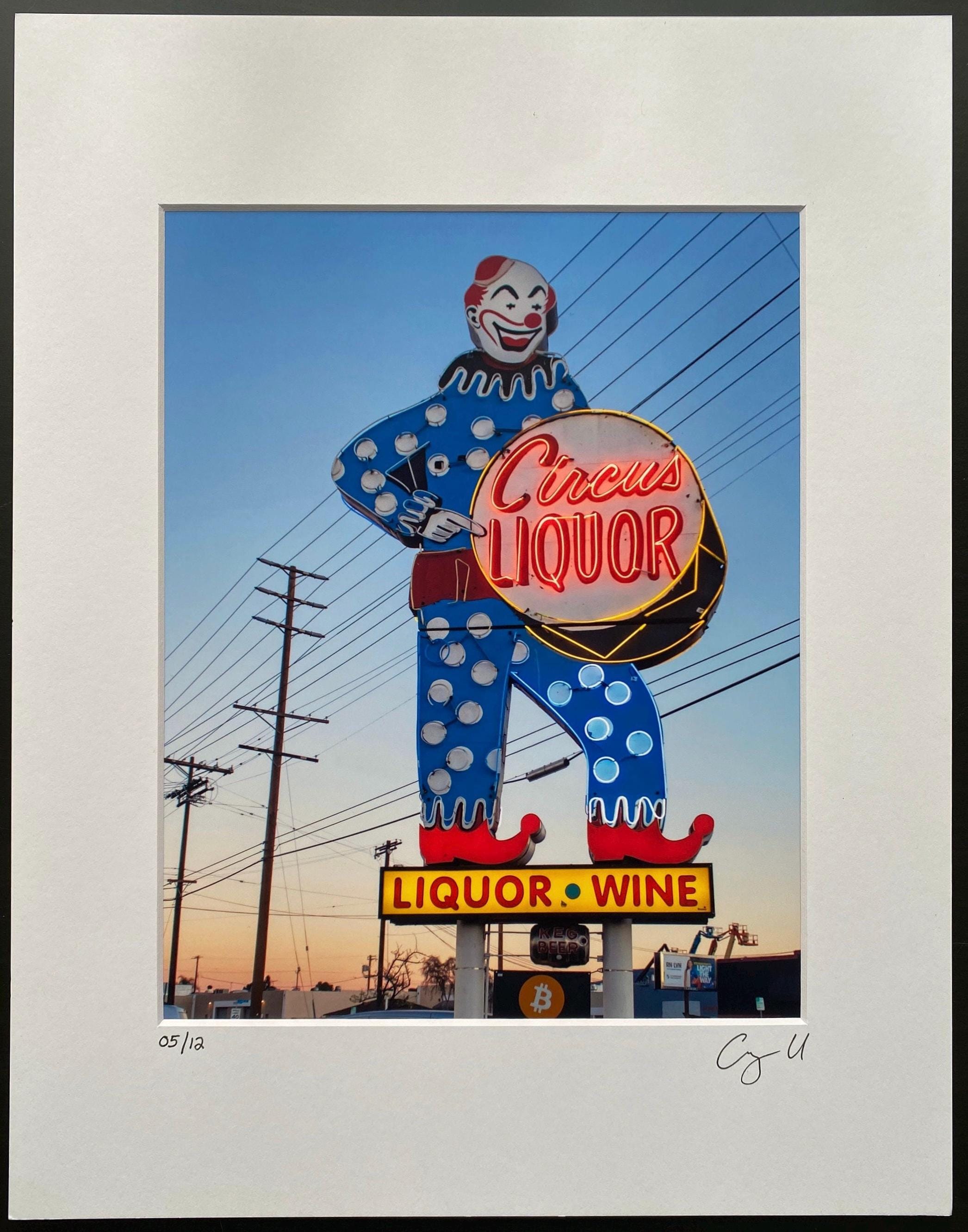 Circus Liquor Neon Sign Photo Print (I) – North Hollywood, CA Wall