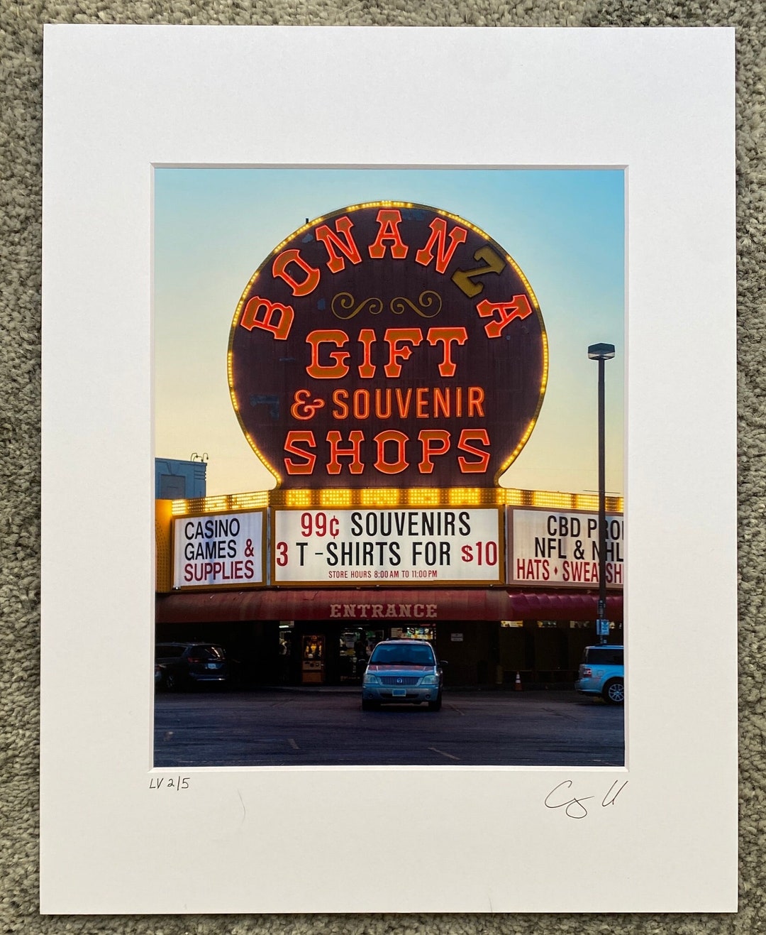 Bonanza Gift Shop Neon Sign Photo Print – Las Vegas, NV Wall Art ...