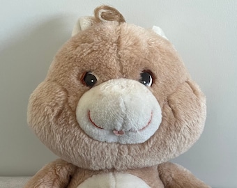 Vintage Brown Tenderheart Care Bear TCFC Kenner 1980s Nostalgia with cute  Tongue Carebears Tender Heart