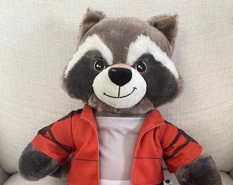 BABW 16” Raccoon with Matching Outfit Stuffed Animal Plushie