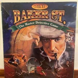 221B Baker Street The Master Detective Game. Sherlock Holmes Time Machine Game by Hansen Co. 1996 vintage games