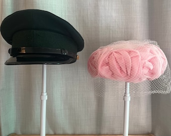 Vintage Men’s Peak Cap RCAF Uniform Service Canadian Forces Principal Cap Hat 1972 or Ladies Pink Pill Hat Listed Separately