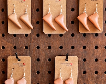 Handmade Jewelry Doll Feet Earrings
