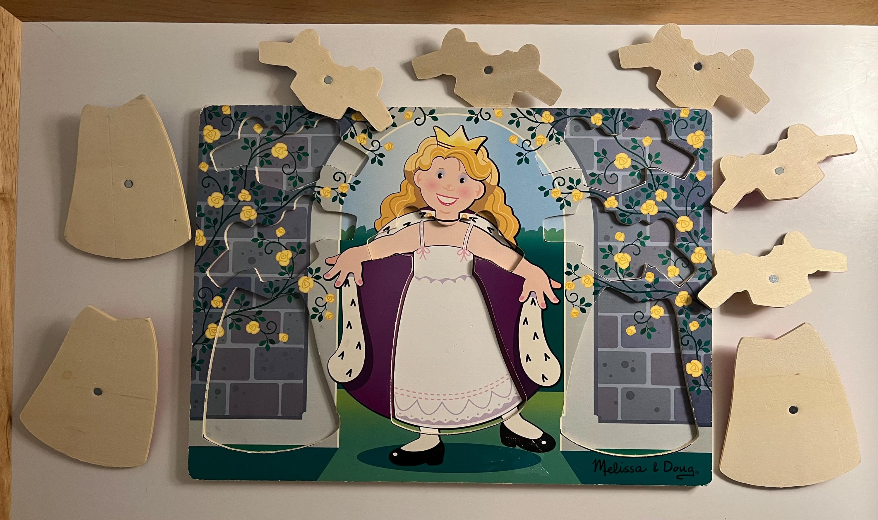 melissa and doug princess dress up puzzle Melissa & Doug Princess Dress-Up Wooden Chunky Puzzle (11 pcs)