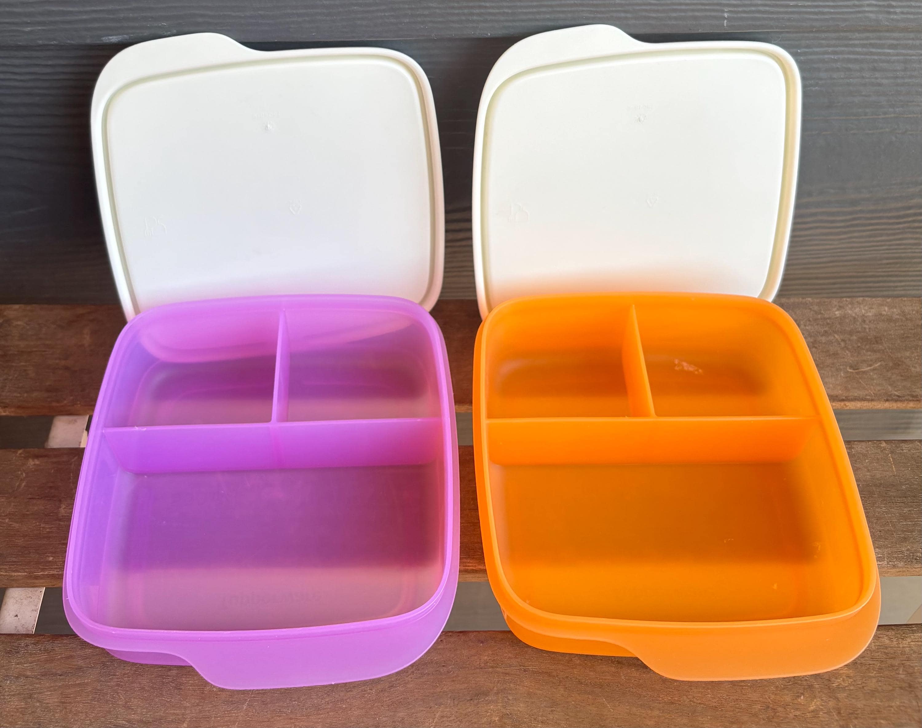 Tupperware Lunch-it Divided Container 7503 / 7404, 550 Ml Snack ...