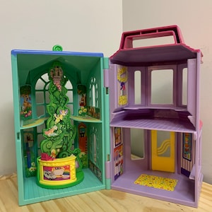 Fisher Price Mattel 2002 Sweet Streets Dollhouse Restaurant Playset Toy Shop