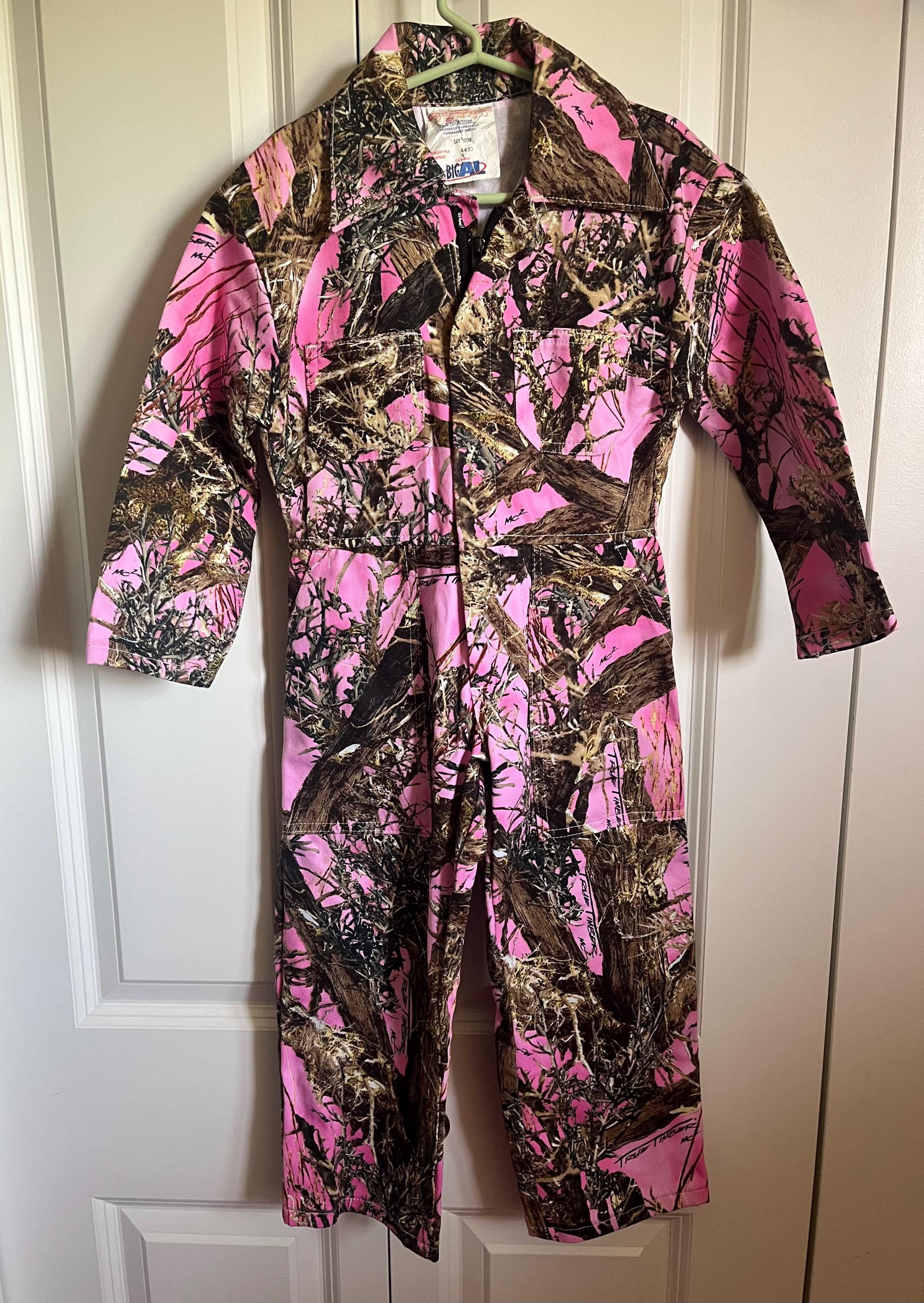 Vintage Girls Pink Camouflage Size 4 Coveralls by Big Al Made in Canada Etsy UK