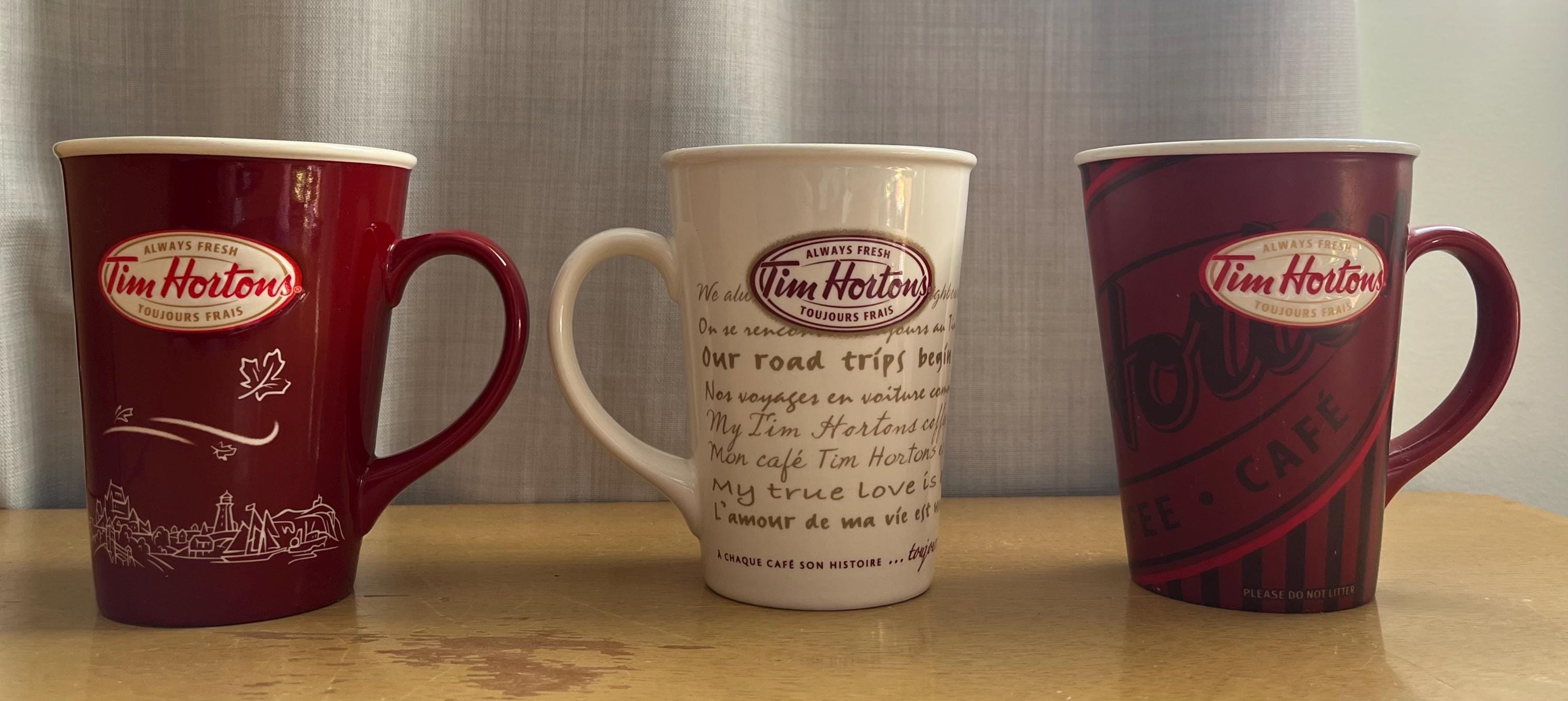Tim Hortons Ceramic Coffee Mugs Choose From the Following Three
