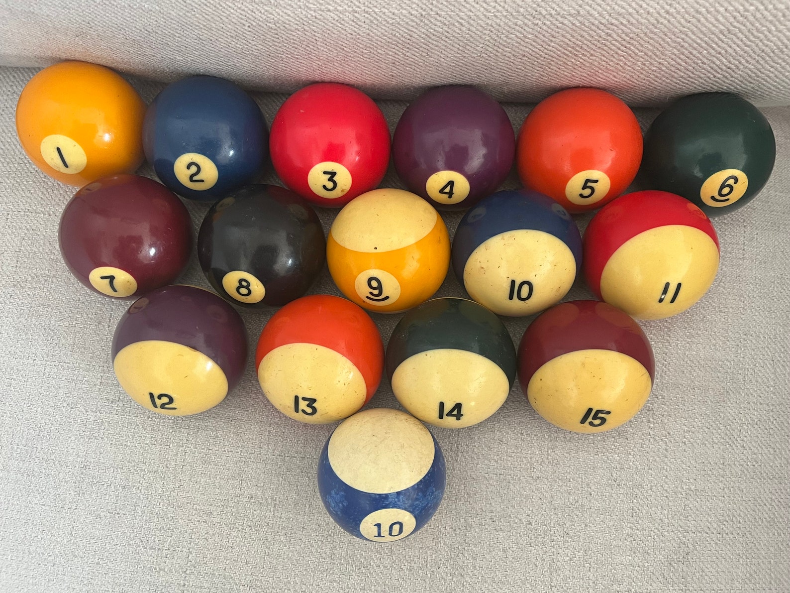 Vintage Billiards Pool Balls Each Sold Separately MCM Bakelite Pool ...
