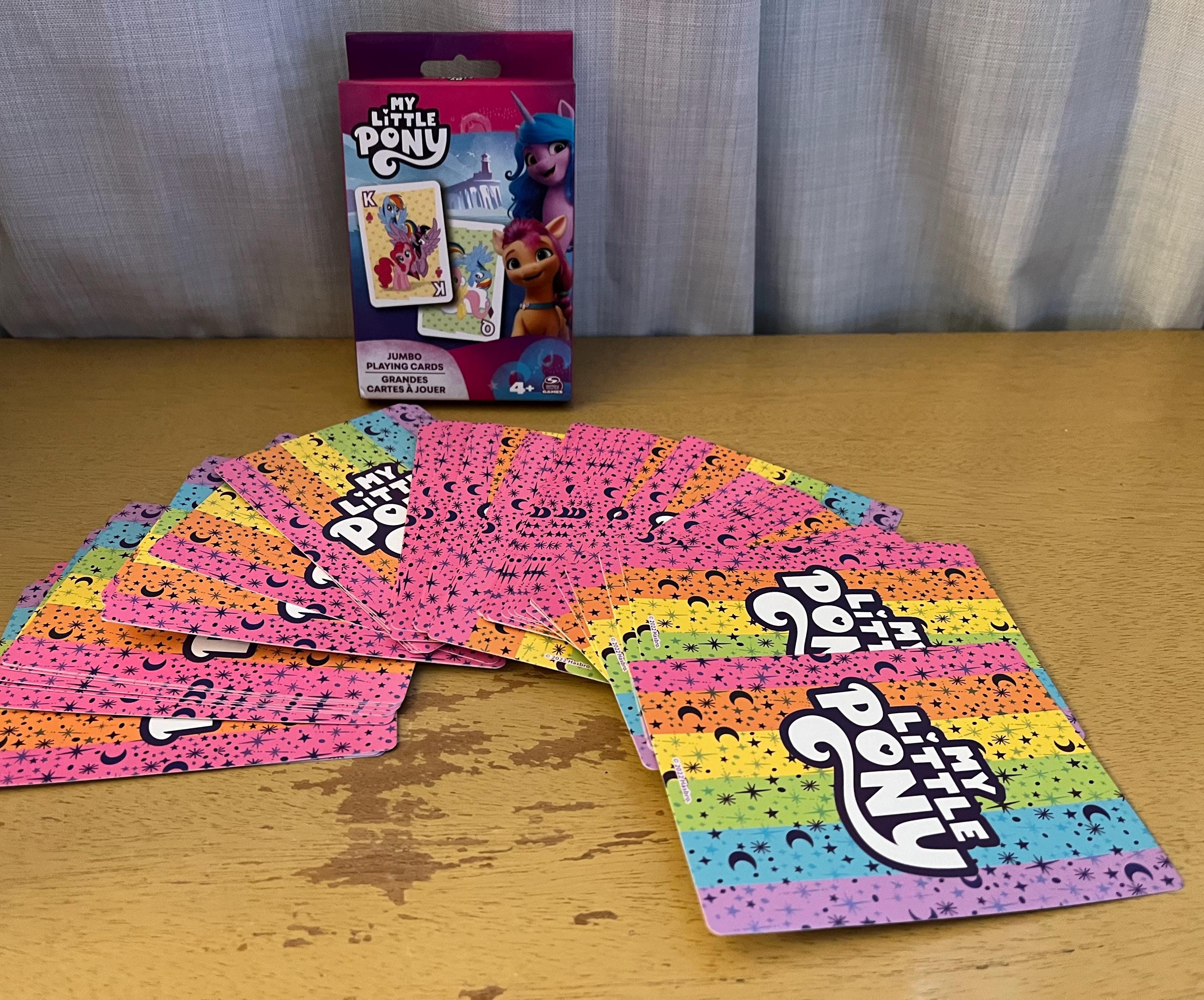 My Little Pony Jumbo Playing Cards, Hasbro, Ages 4+ - Etsy