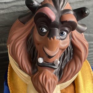 The Beast from The Classic Animated Movie Beauty and the Beast 12-1/4” Tall Toy Doll Posable Action Figure
