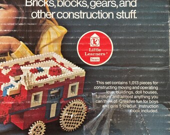 Vintage 1970's Sears Best BRIX BLOX 49-16194 Ages 5 - Adult - Etsy