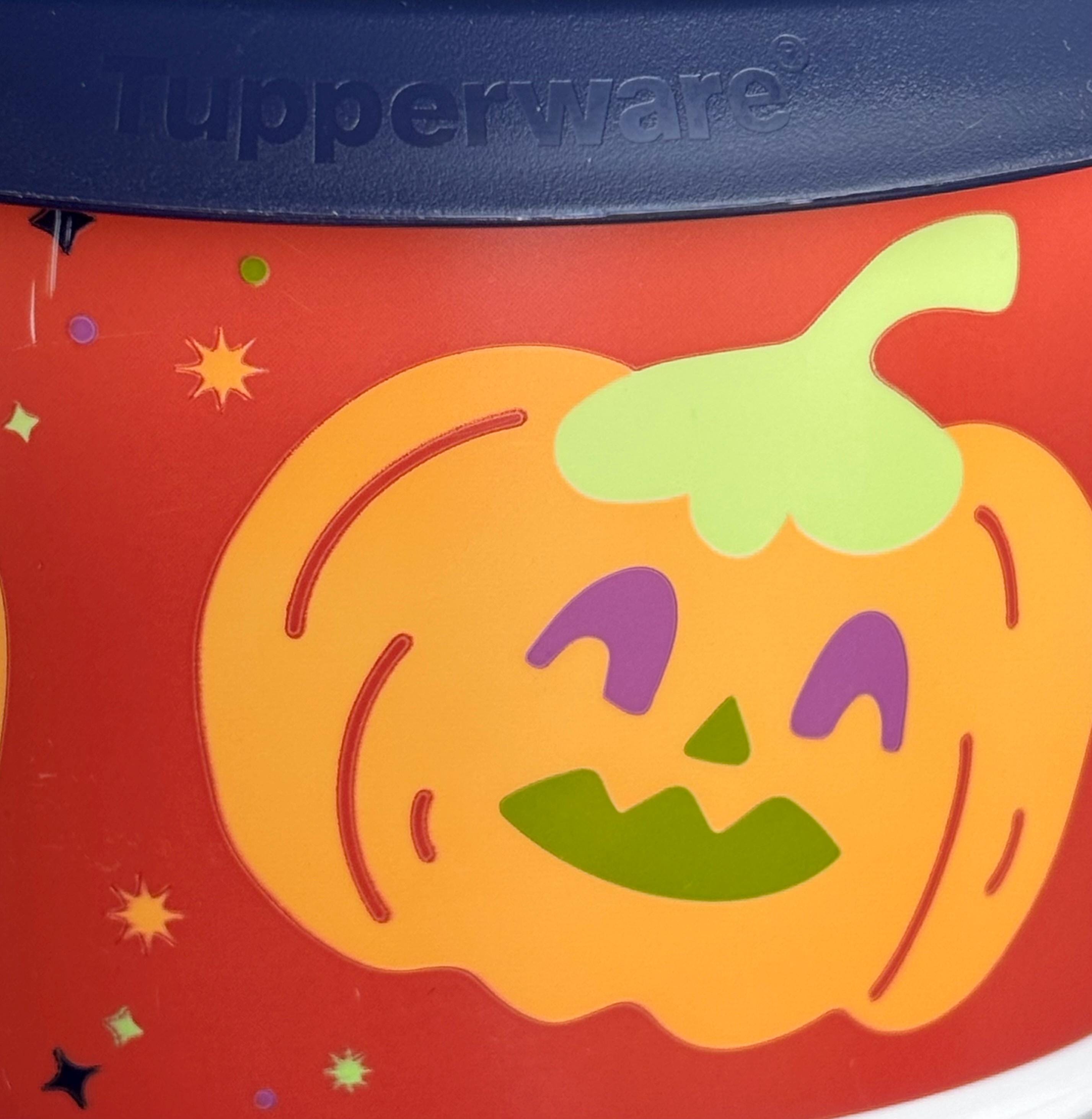タッパーウェア ワンタッチ ハロウィンコンテナセット 蓋付き 7694