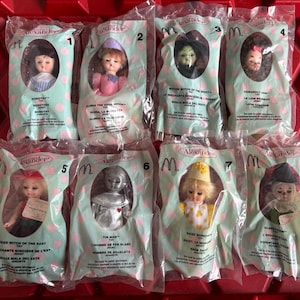 Lote de 8 bonecas Madame Alexander Mágico de Oz NIP NRFP lacradas de fábrica
