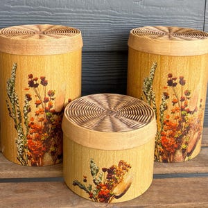 3er Set MCM Cheinco Housewares Dosen von J. Chein & Co Made in den USA