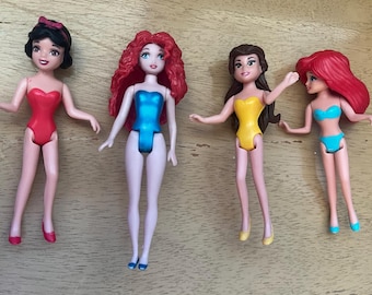 Polly Pocket Set of 4 Princesses Dolls