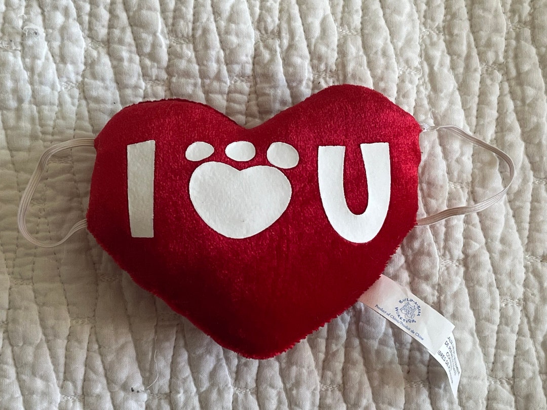 Red Plush BABW I Love You Heart Attaches to Teddy Bears Valentine Gift ...