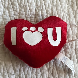 Red Plush BABW I Love You Heart attaches to Teddy Bears Valentine Gift