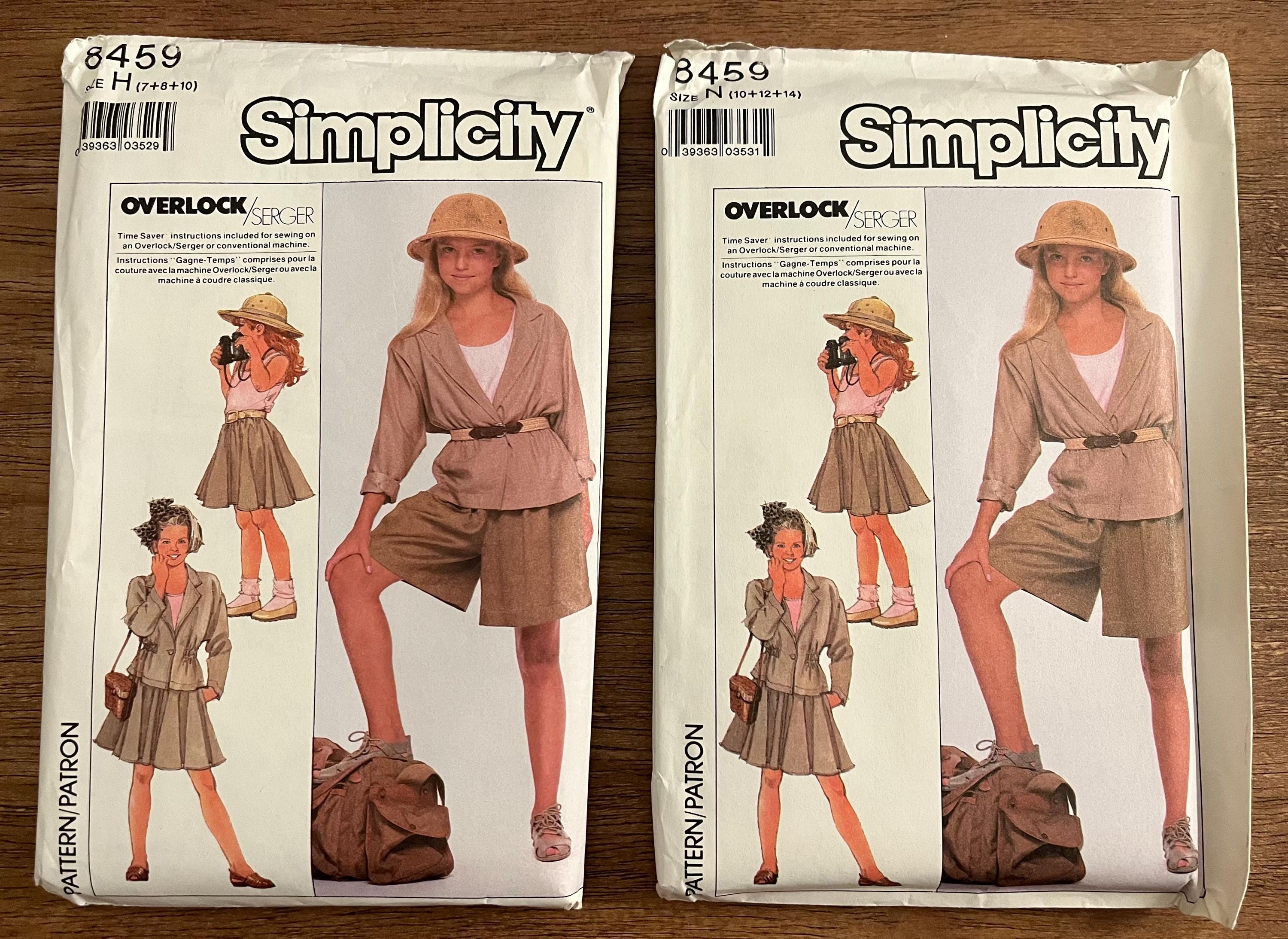 Simplicity Pattern 8459 Vintage 1980’s Simplicity Children Sewing Patterns 8459. Sizes H or N ...