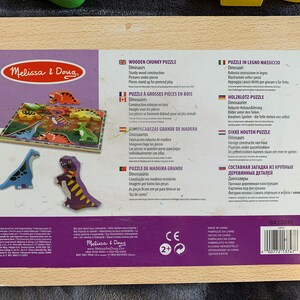 Melissa & Doug Puzzle In Legno Massiccio Con Veicoli Da Costruzione 6 Pezzi Multicolore 1195 X 895 X 10~p113051149