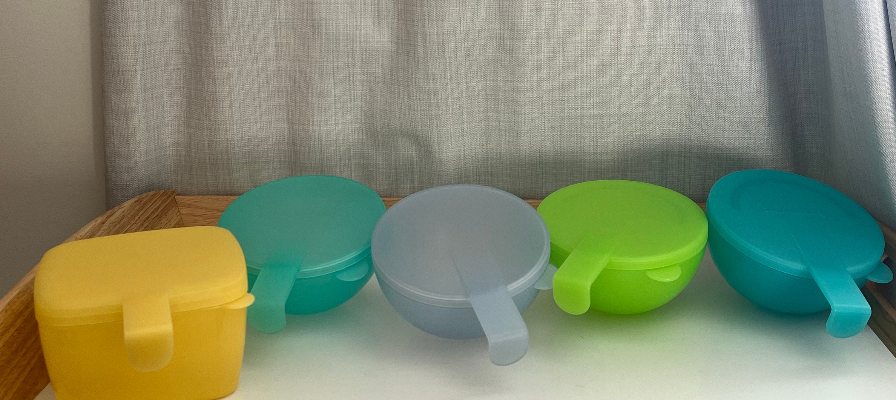 Vintage Tupperware Forget Me Not Cheese Keeper 5338 and