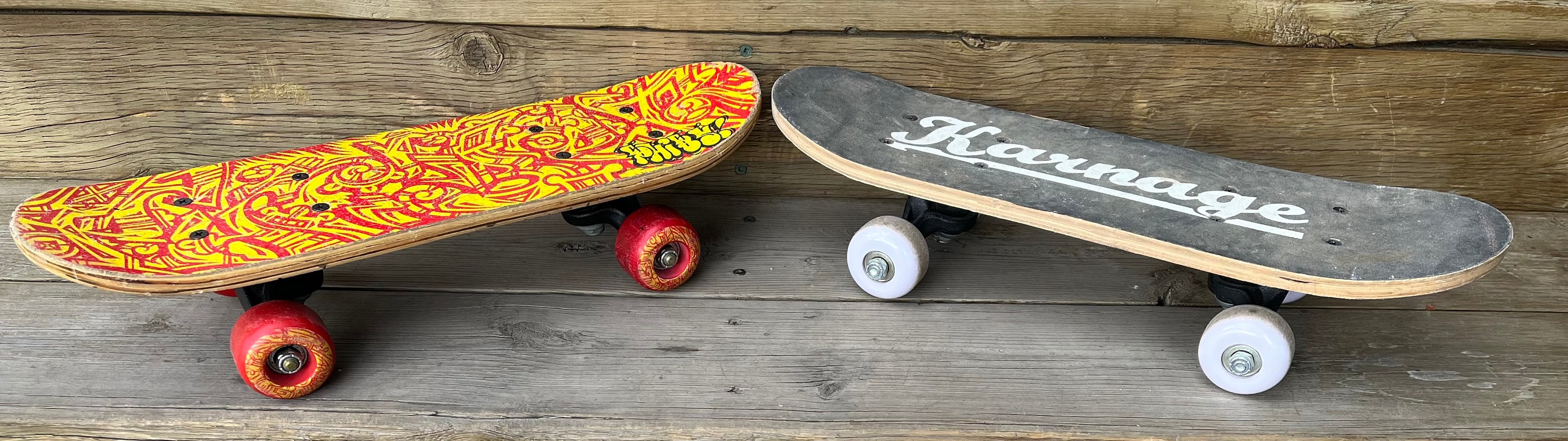 Vintage Short Board Skateboard With Graffiti Motif Choose Phiby