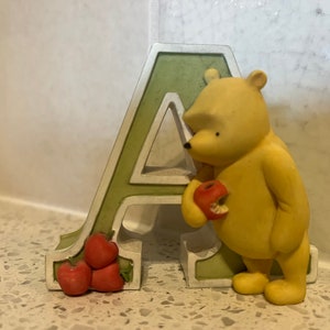 Classic Winnie the Pooh Michel and Company Letter “A” with Winnie the Pooh