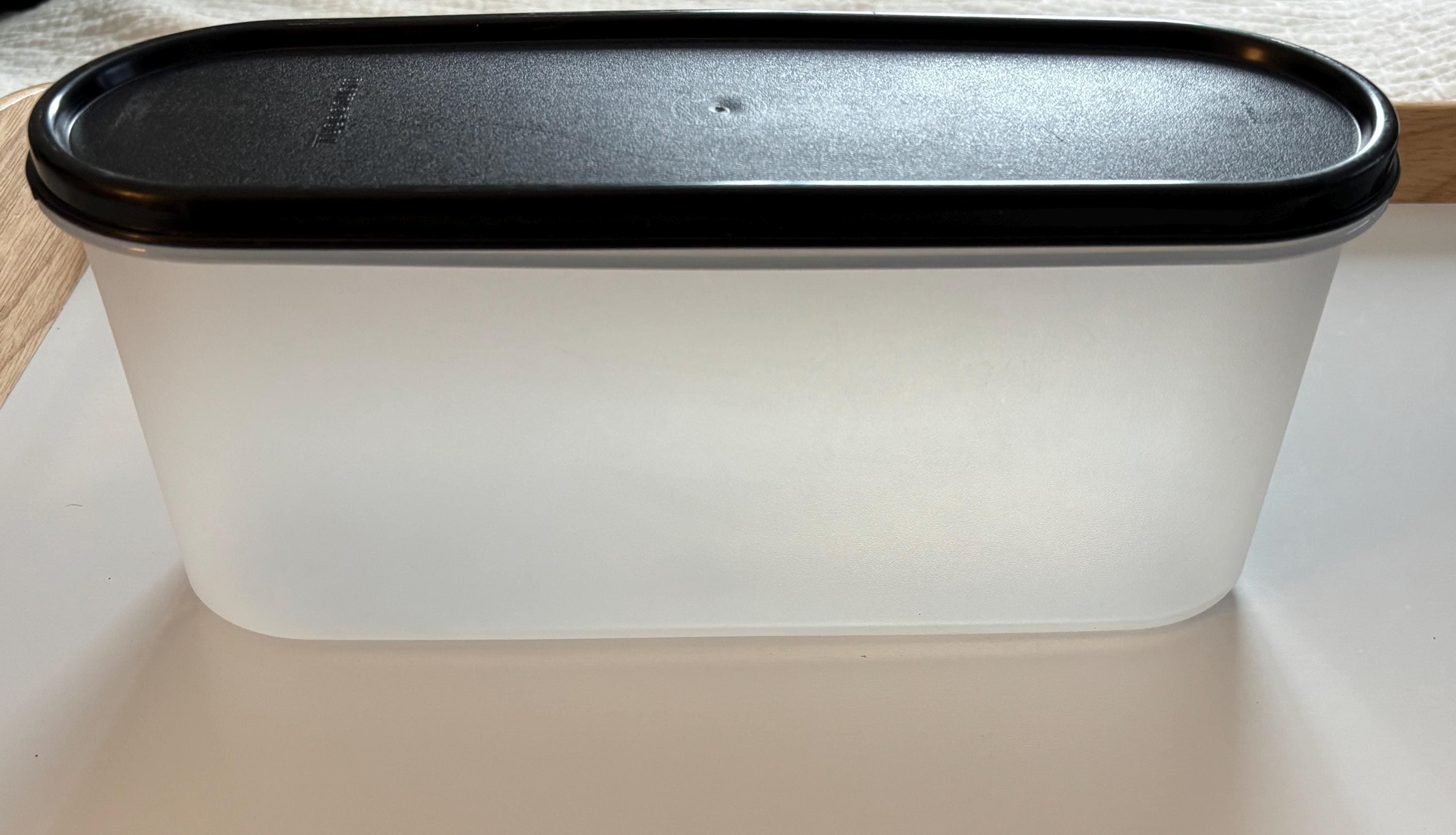 タッパーウェア モジュラーメイツ ブラック蓋付き パントリー整理