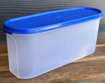 ヴィンテージ タッパーウェア モジュラーメイト クリア ロイヤルブルー