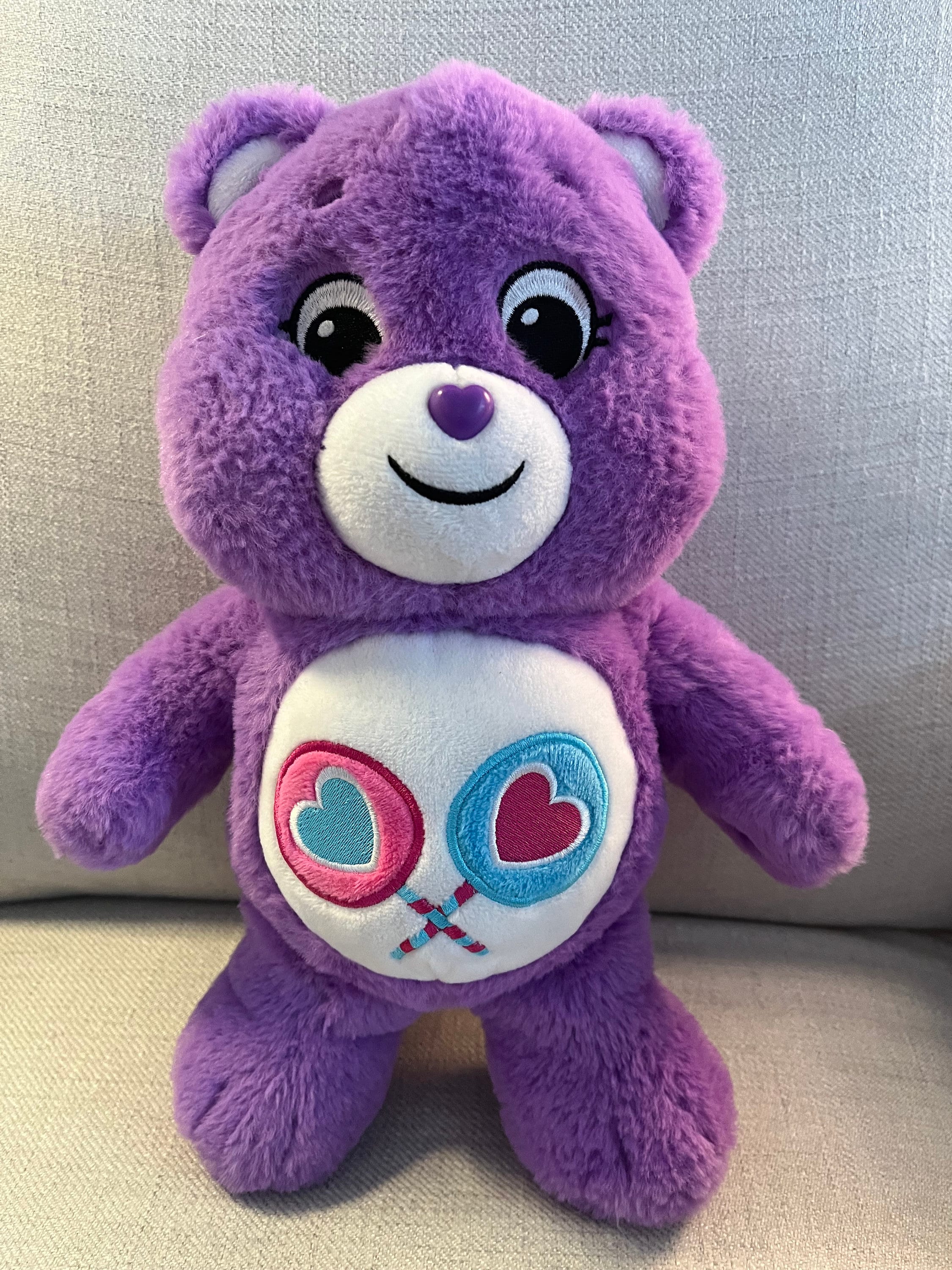 Purple Share Bear 13” Care Bear - TCFC - Basic Fun - Plush Toy