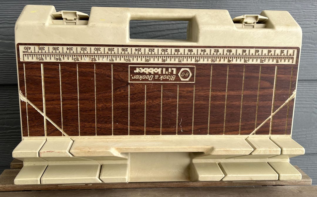 Jobber Ruler Vintage Black & Decker L’il Jobber Toolbox With Built in Ruler and ...