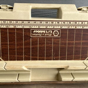 Vintage Black & Decker L’il Jobber Toolbox with built in Ruler and Mitre Box