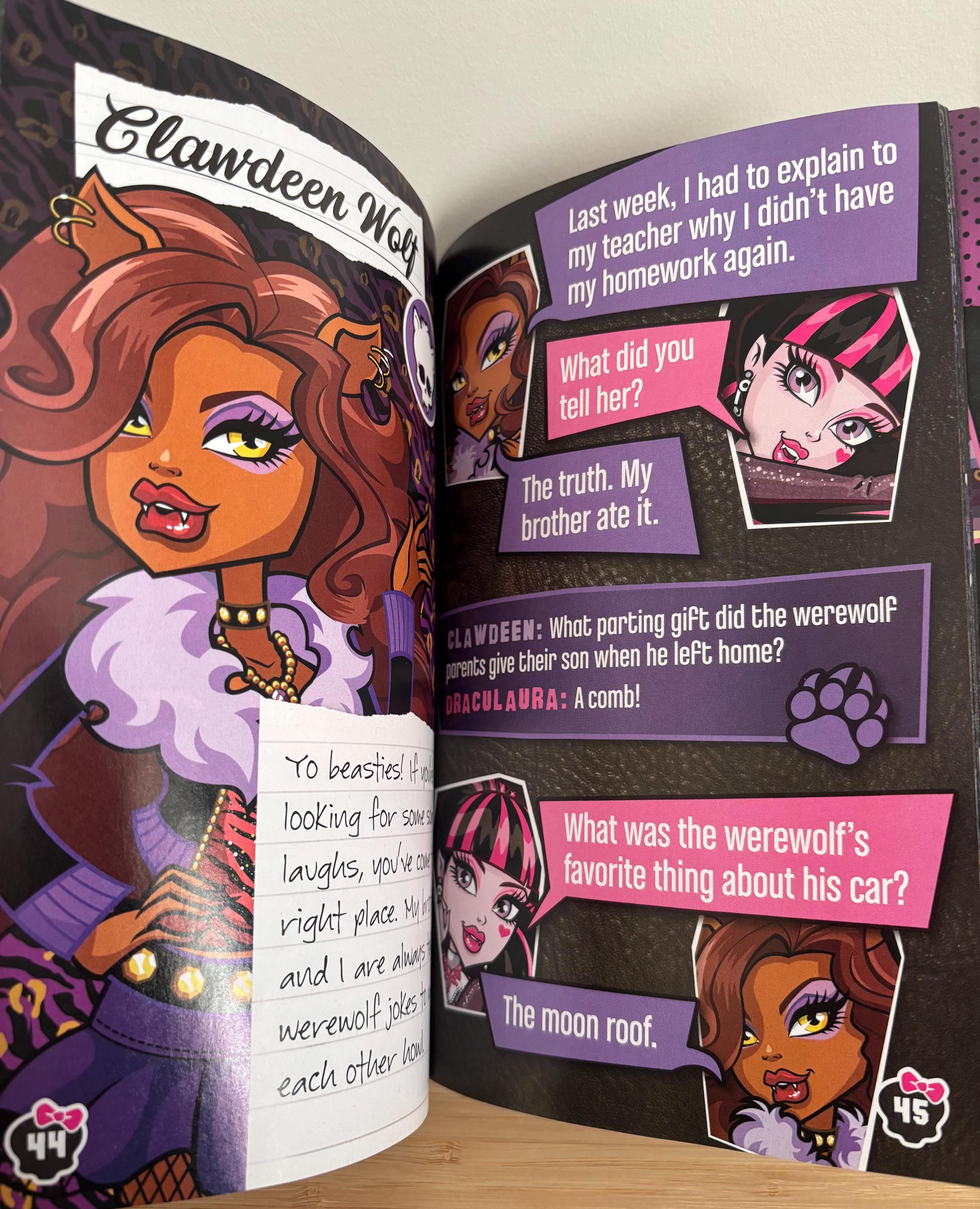 Monster High Howlers Frightfully Funny Jokes! Kids Humour Books - Etsy