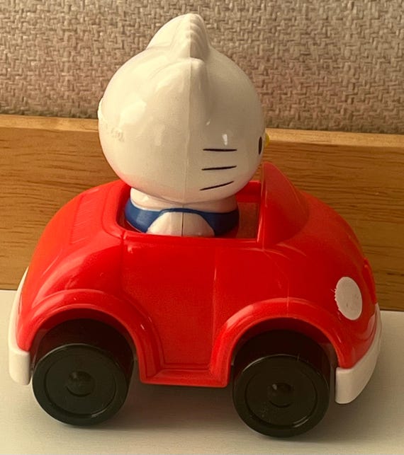 Vintage Hello Kitty Year 2000 Mcdonald's Kitty in a Stamp Car - Etsy