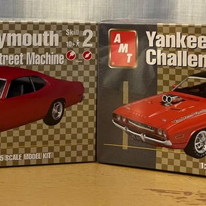 AMT / ERTL Plastic Model Kit 1:25 Scale Skill 2 Ages 10+. Nib NRFB. Choose from Plymouth Duster or Yankee Challenge Craft Toys