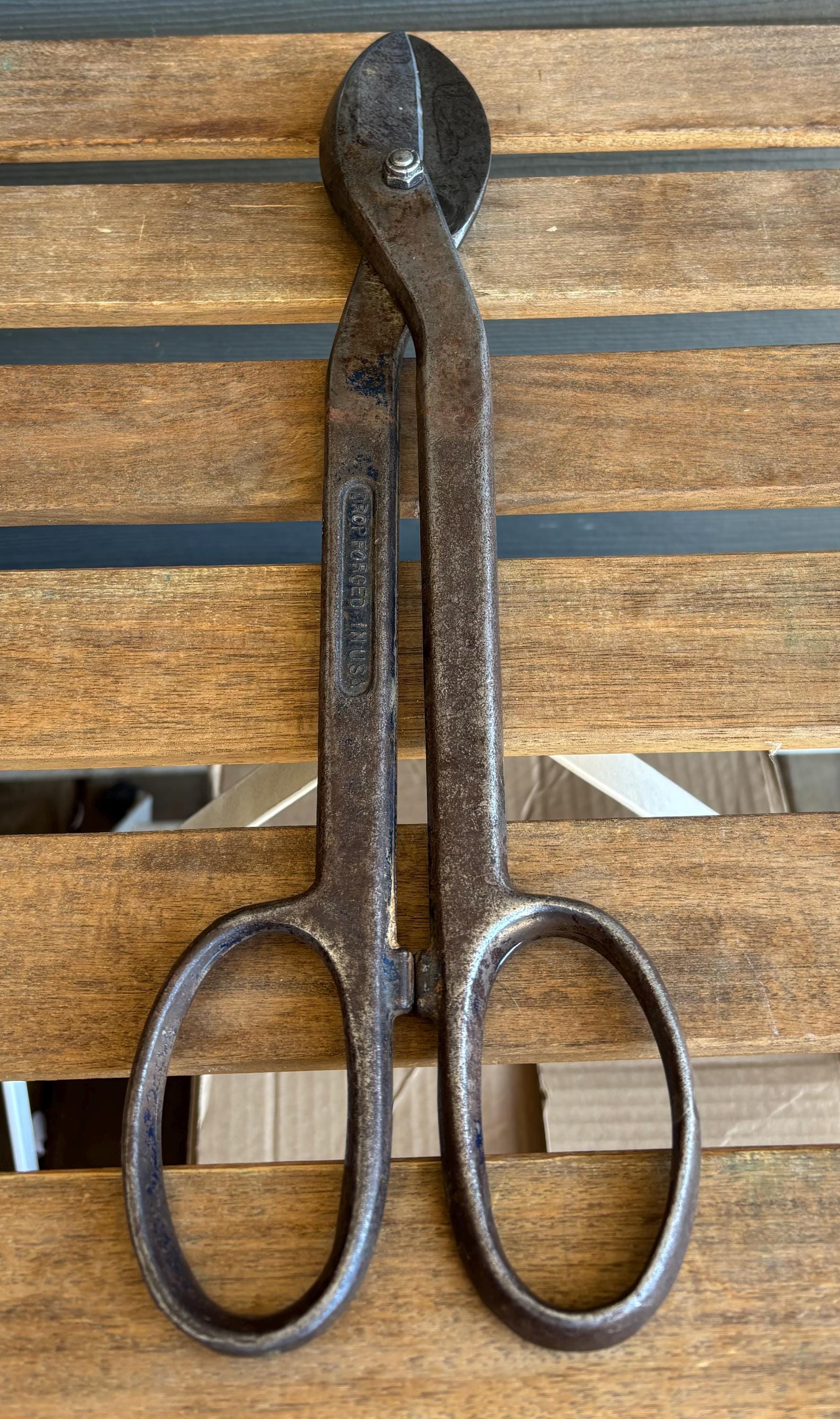 Vintage Crescent Tool Co. Tin Snips 16 inch