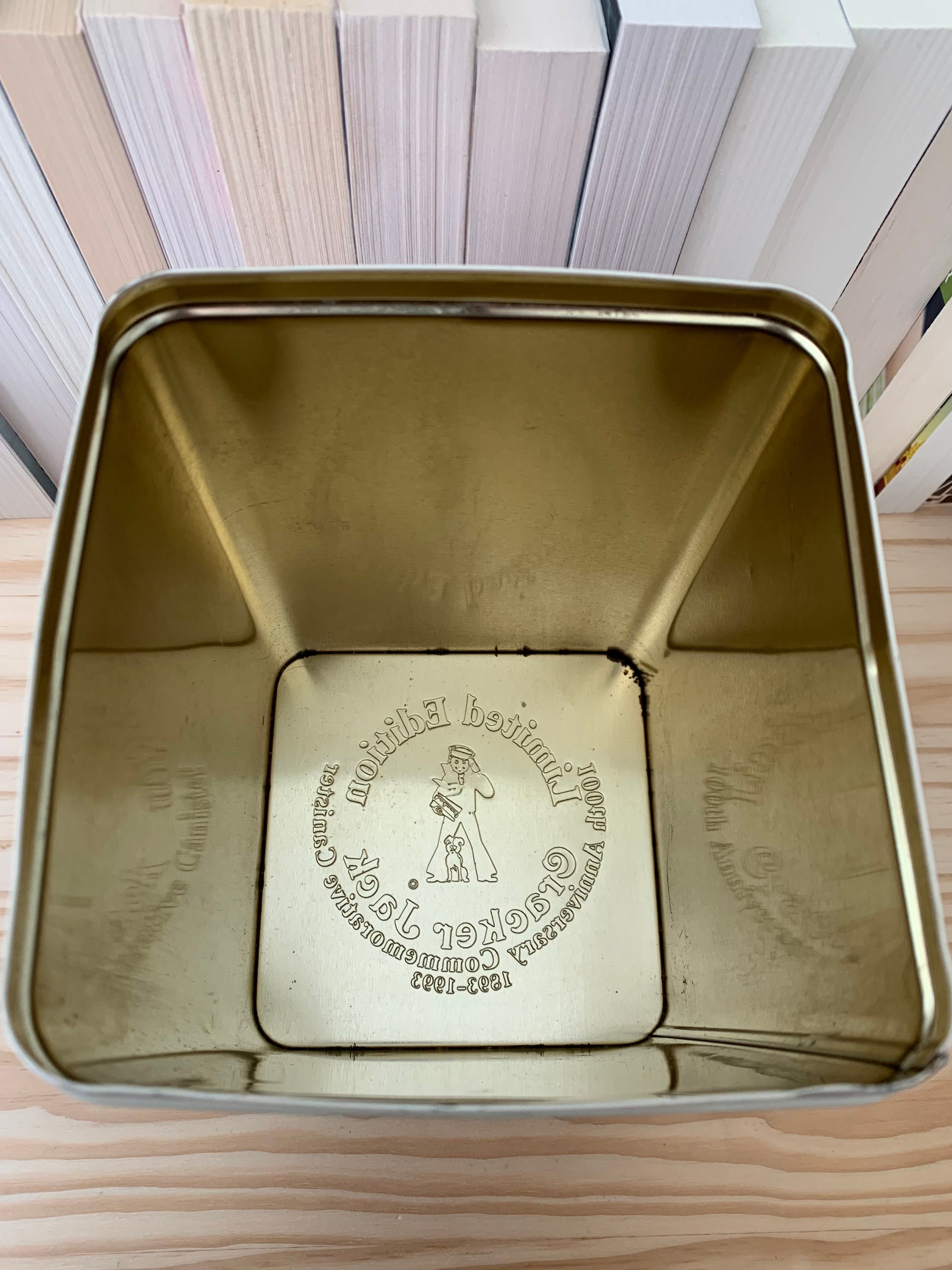 Vintage Cracker Jack Tin Celebrating 100 Years of Fun 1893