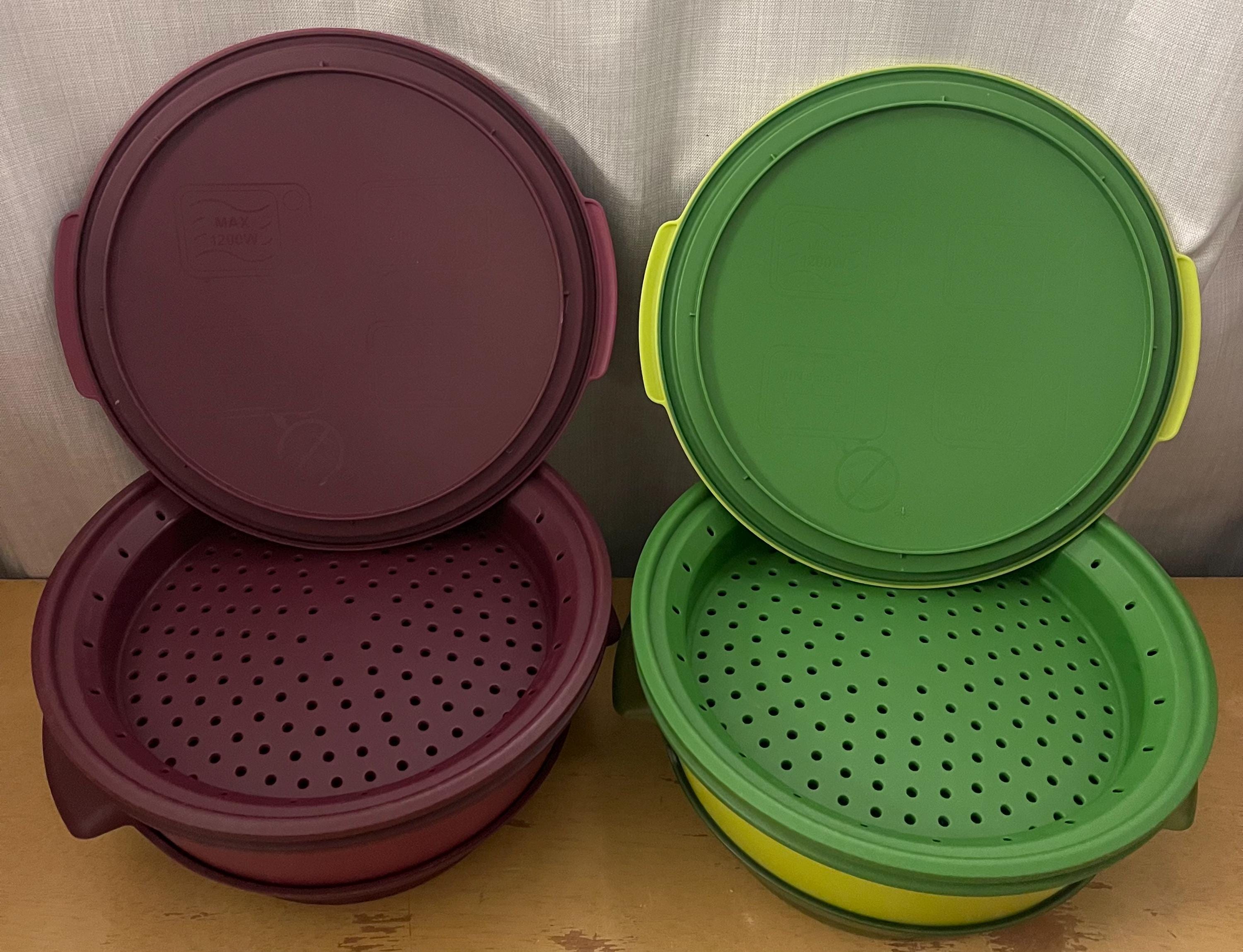 vape stop smoking Cuiseur vapeur intelligent Micro Gourmet de Tupperware, 500 ml, 4 pièces.  Violet ou vert