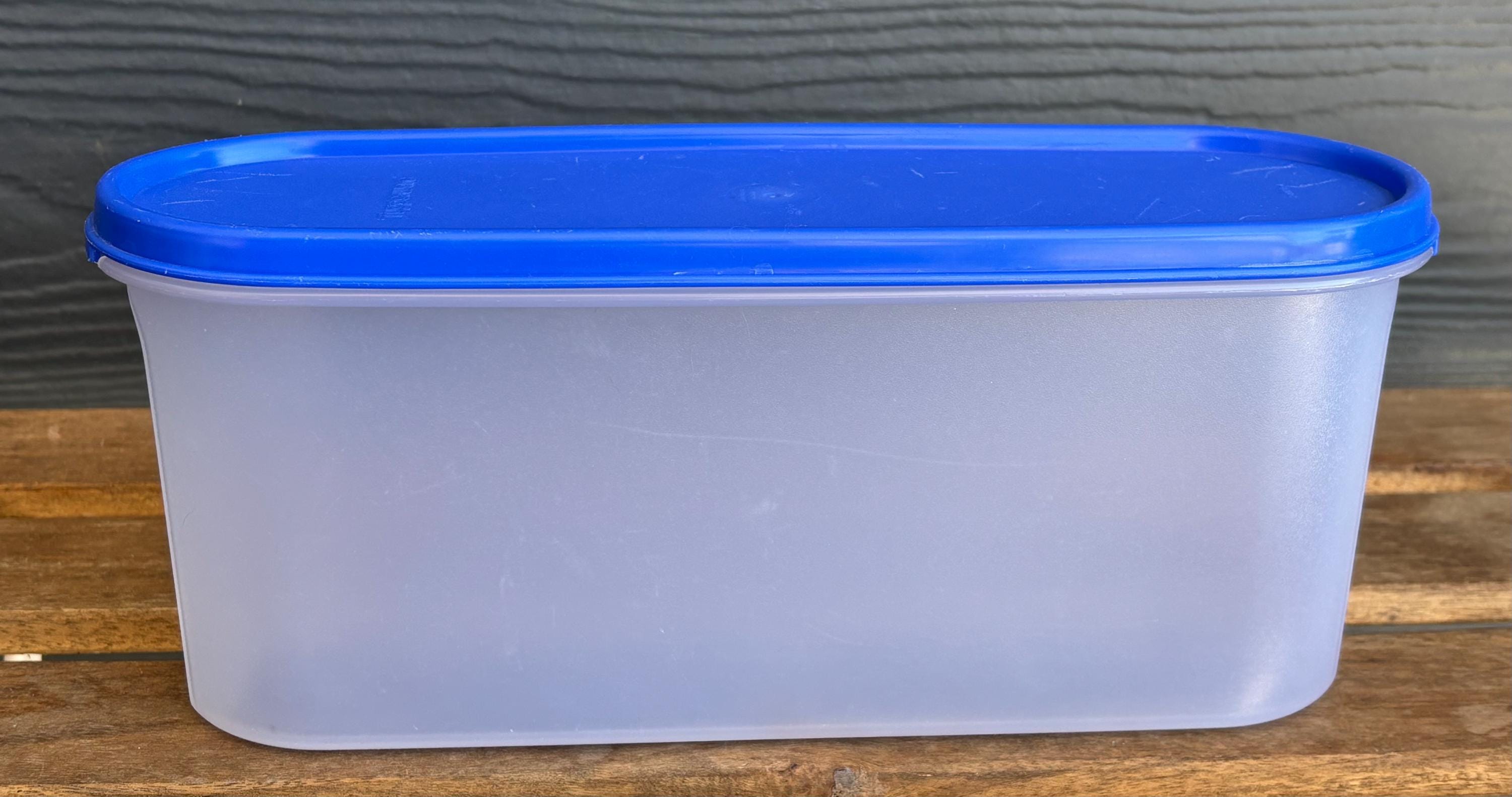 ヴィンテージ タッパーウェア モジュラーメイト クリア ロイヤルブルー